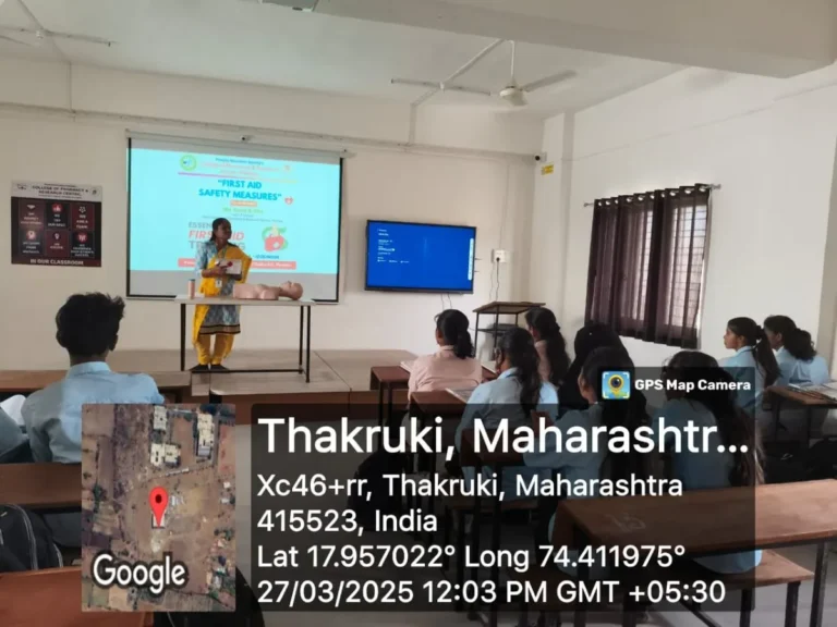 First Aid Safety Measures Seminar for Pharmacy Students | PESCOP Phaltan