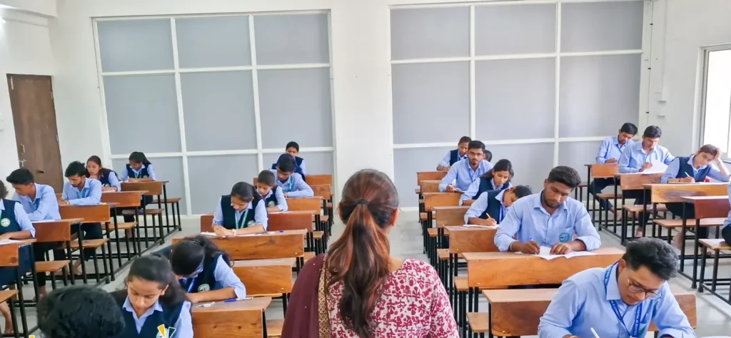 University students studying textbooks and preparing for postgraduate education